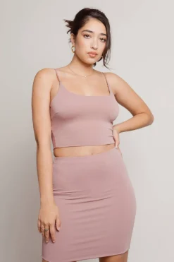 Tobi Take Pride Cami Crop Top And Mini Skirt Set - Black