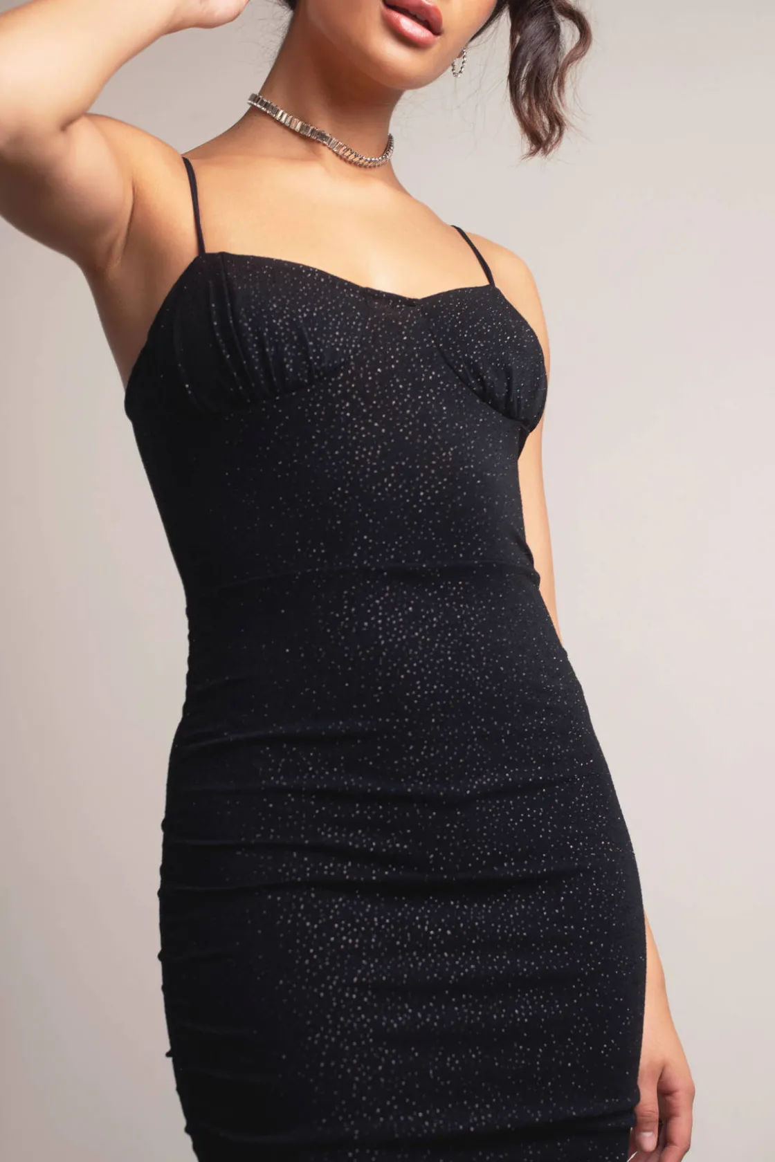 Tobi Take You Back Sparkly Cami Mini Dress -
