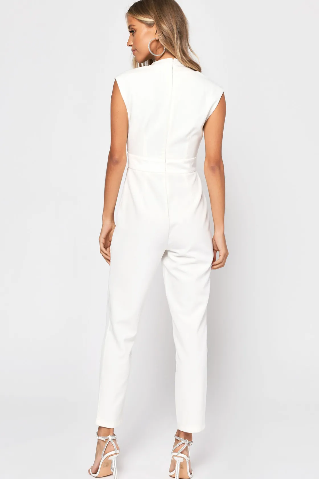 Tobi Takes Some Finesse Plunging Jumpsuit