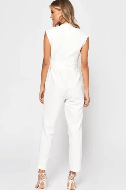 Tobi Takes Some Finesse Plunging Jumpsuit