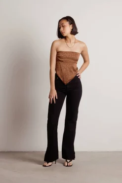 Tobi Talk About Me Tube Top - Moss
