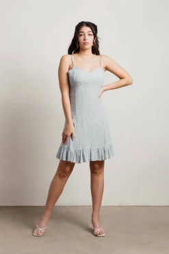 Tobi Tatiana Floral Open Back Mini Dress -