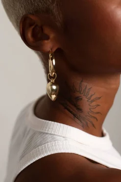 Tobi Te Amo Heart Charm Earrings -