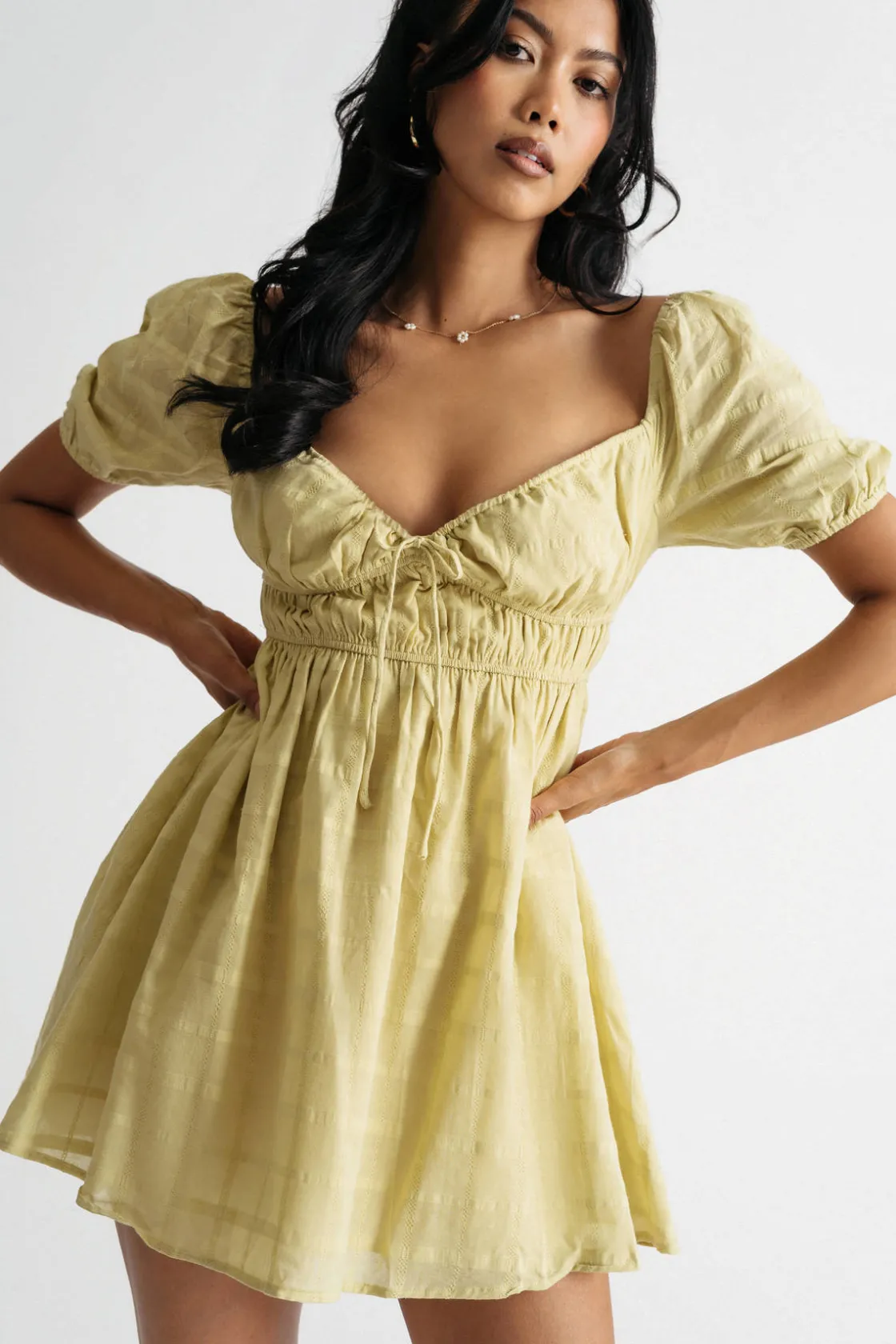 Tobi Tea Sweetheart Skater Mini Dress -