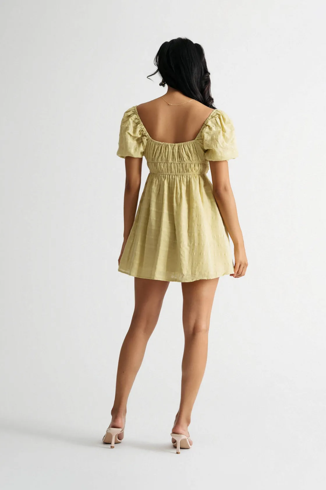 Tobi Tea Sweetheart Skater Mini Dress -