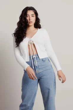 Tobi Tease Me Front Tie Cardigan -