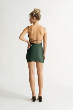 Tobi Teddy Satin Bodycon Mini Dress -
