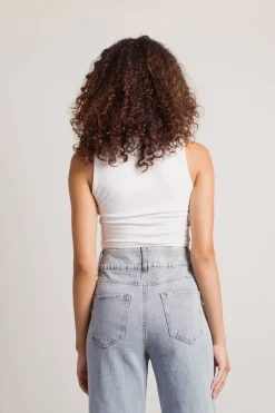 Tobi Tell Me It All Crop Top - Ivory