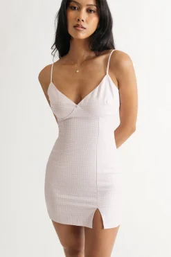 Tobi Tell Me More Gingham Cami Mini Dress -