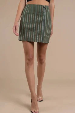 Tobi The Fifth Label Axial Stripe Mini Skirt -