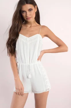 Tobi The Jetset Diaries Embroidered Romper -