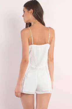 Tobi The Jetset Diaries Embroidered Romper -