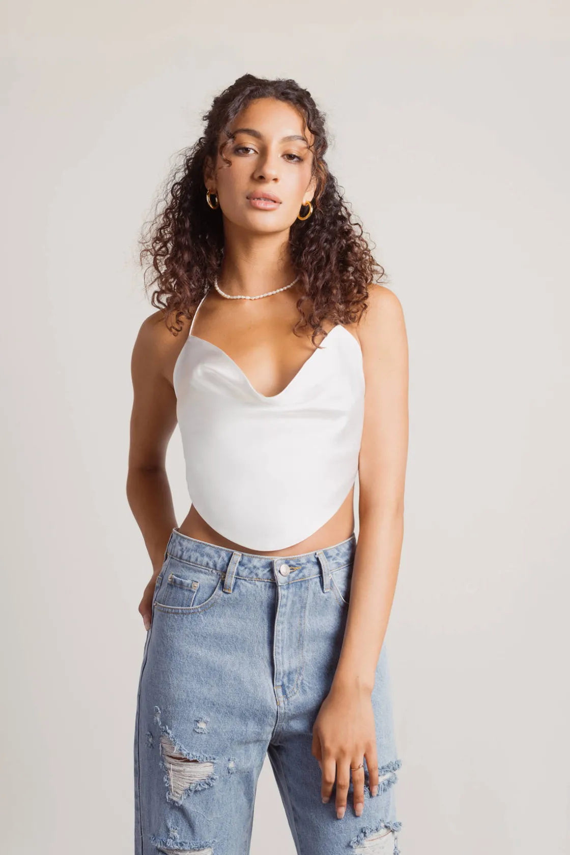 Tobi These Days Crop Top - Blue