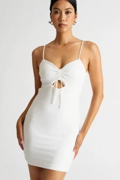 Tobi These Days Keyhole Backless Mini Dress - Blue