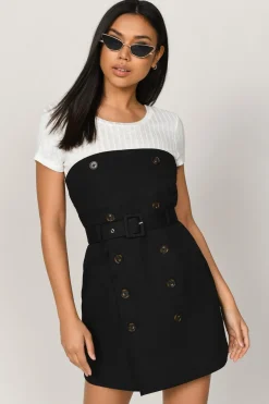 Tobi This I Know Belted A-Line Mini Dress -