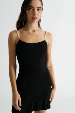 Tobi Tifanny Pearl Strap Bodycon Mini Dress -