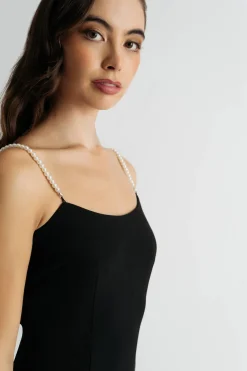 Tobi Tifanny Pearl Strap Bodycon Mini Dress -