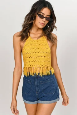 Tobi Tina Crop Top - Yellow