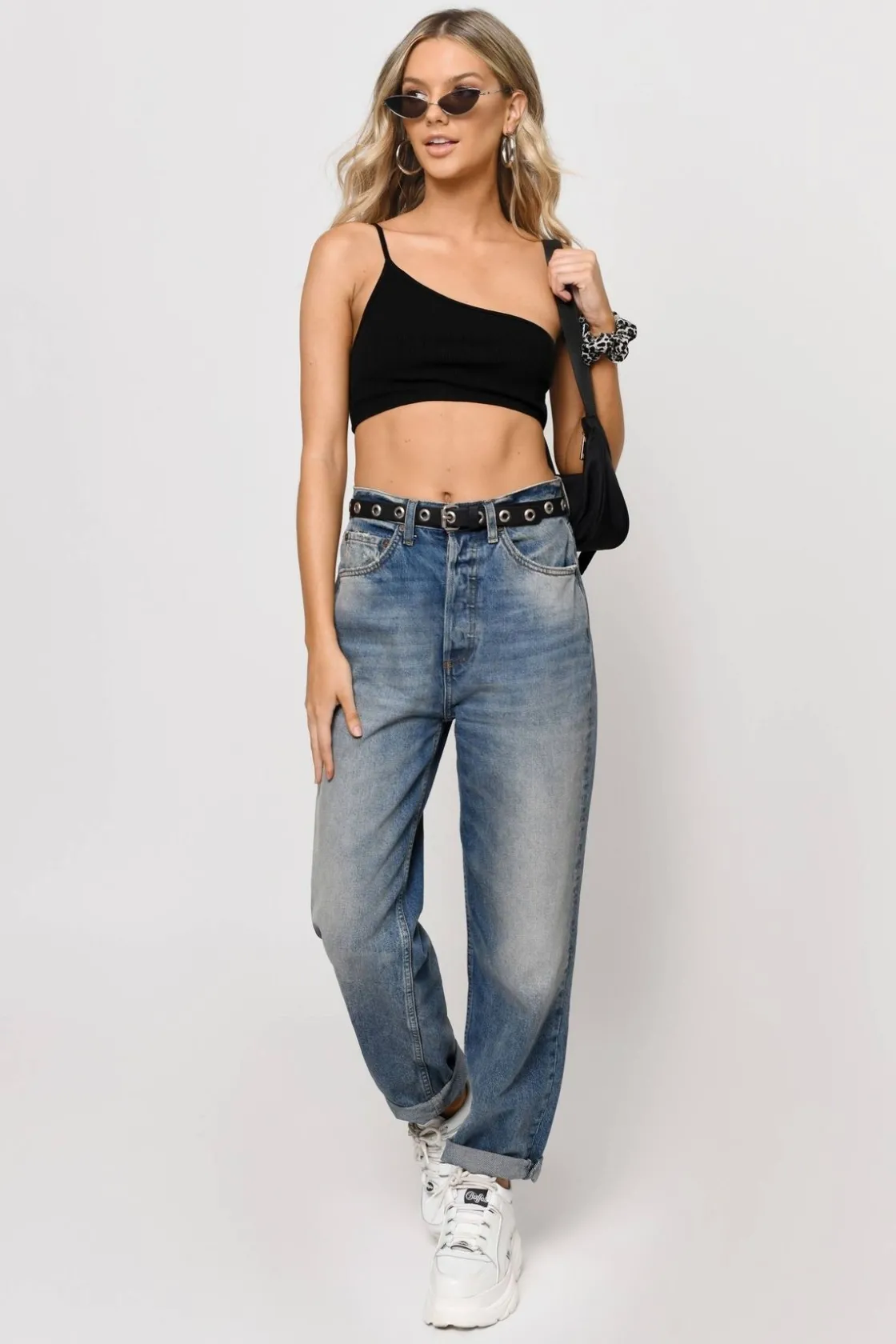 Tobi To The Side Crop Top - White