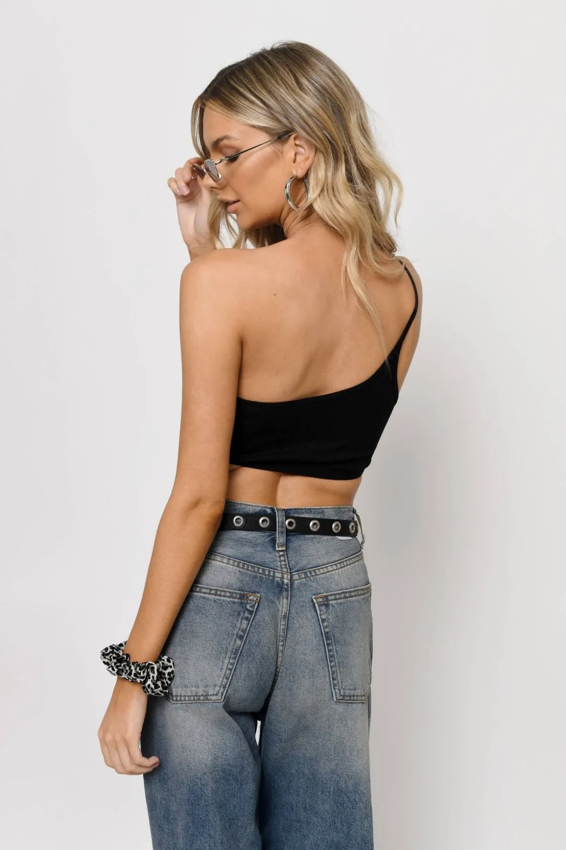 Tobi To The Side Crop Top - White