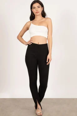 Tobi To The Side Crop Top - White