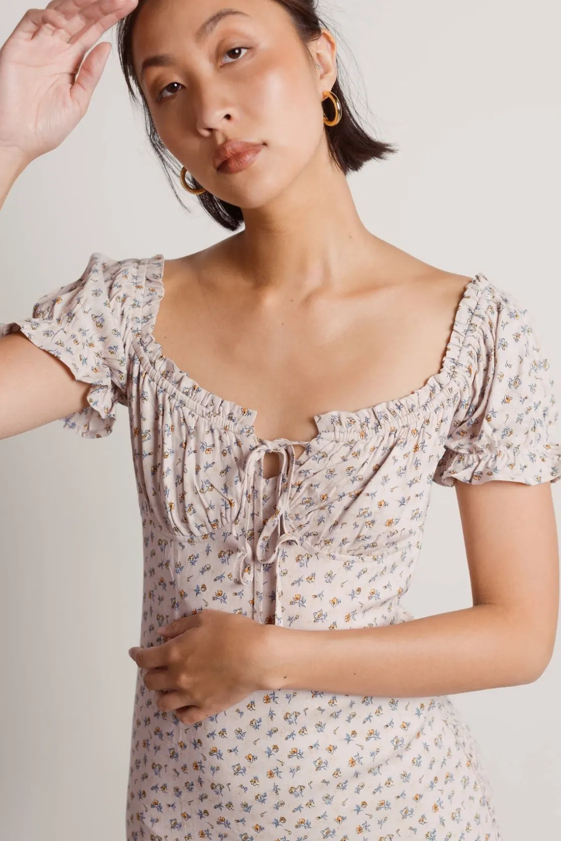 Tobi Told On You Floral Bustier Mini Dress -