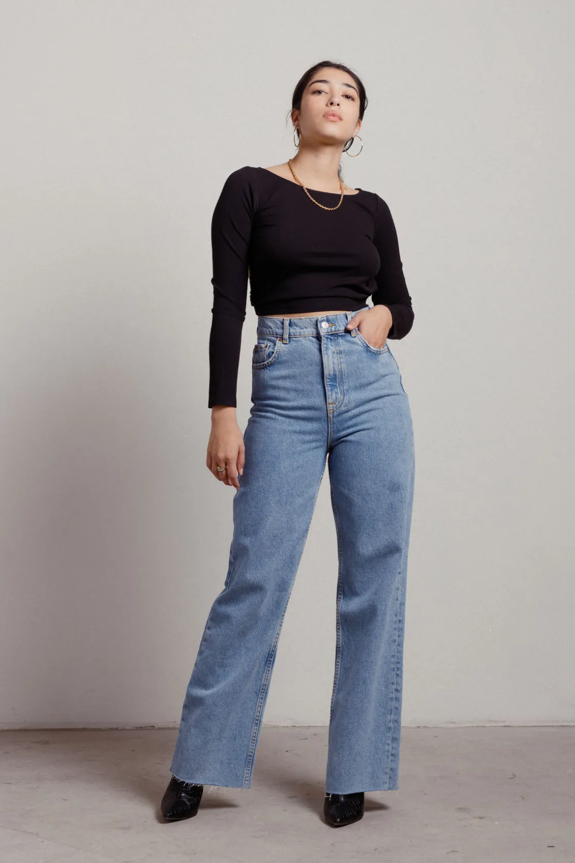 Tobi Tomo Crop Top - Olive