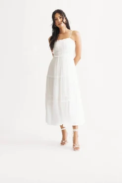 Tobi Trinnie Tiered Ruffle Maxi Dress
