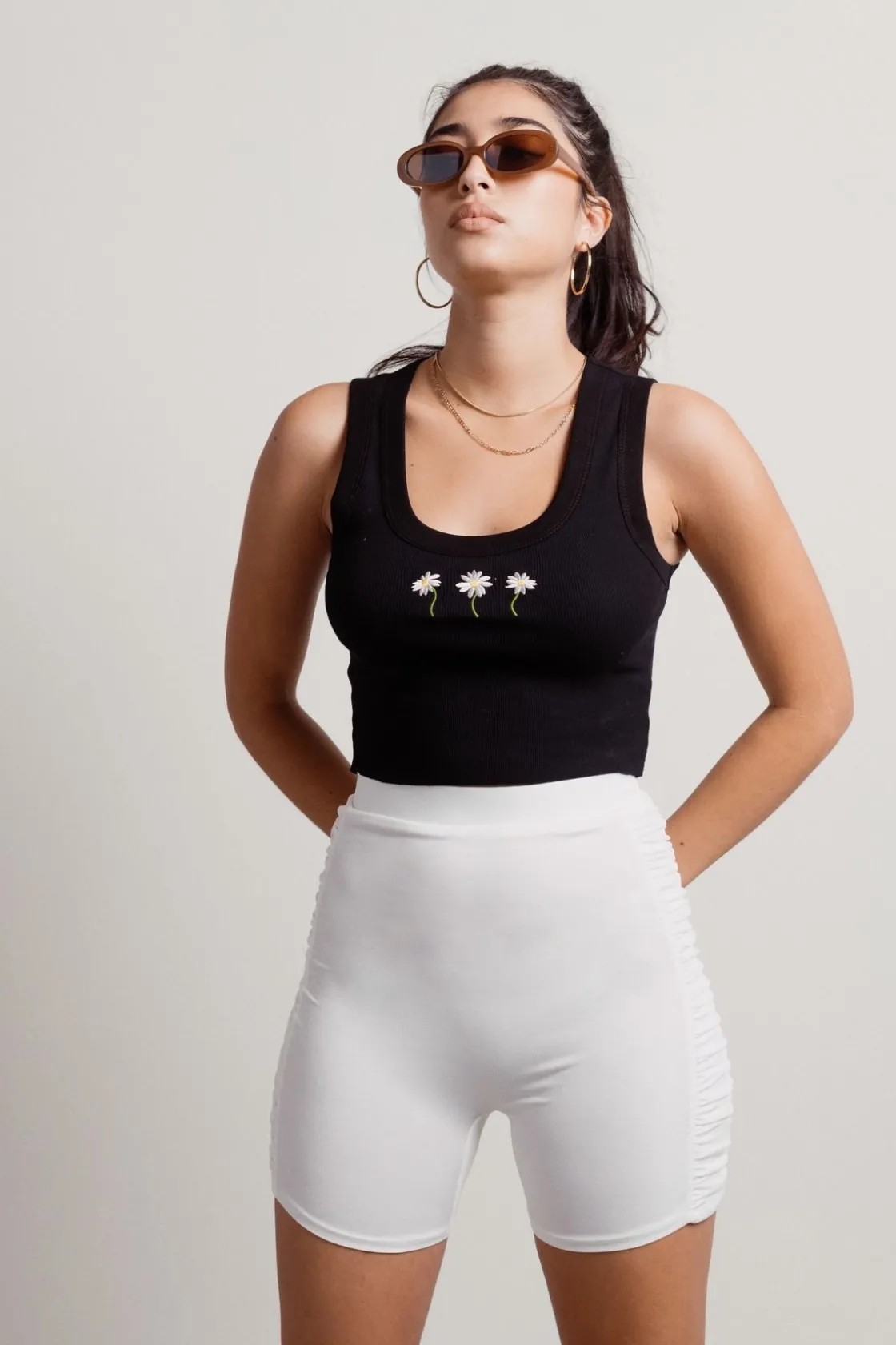 Tobi Triple Daisies Tank Top -