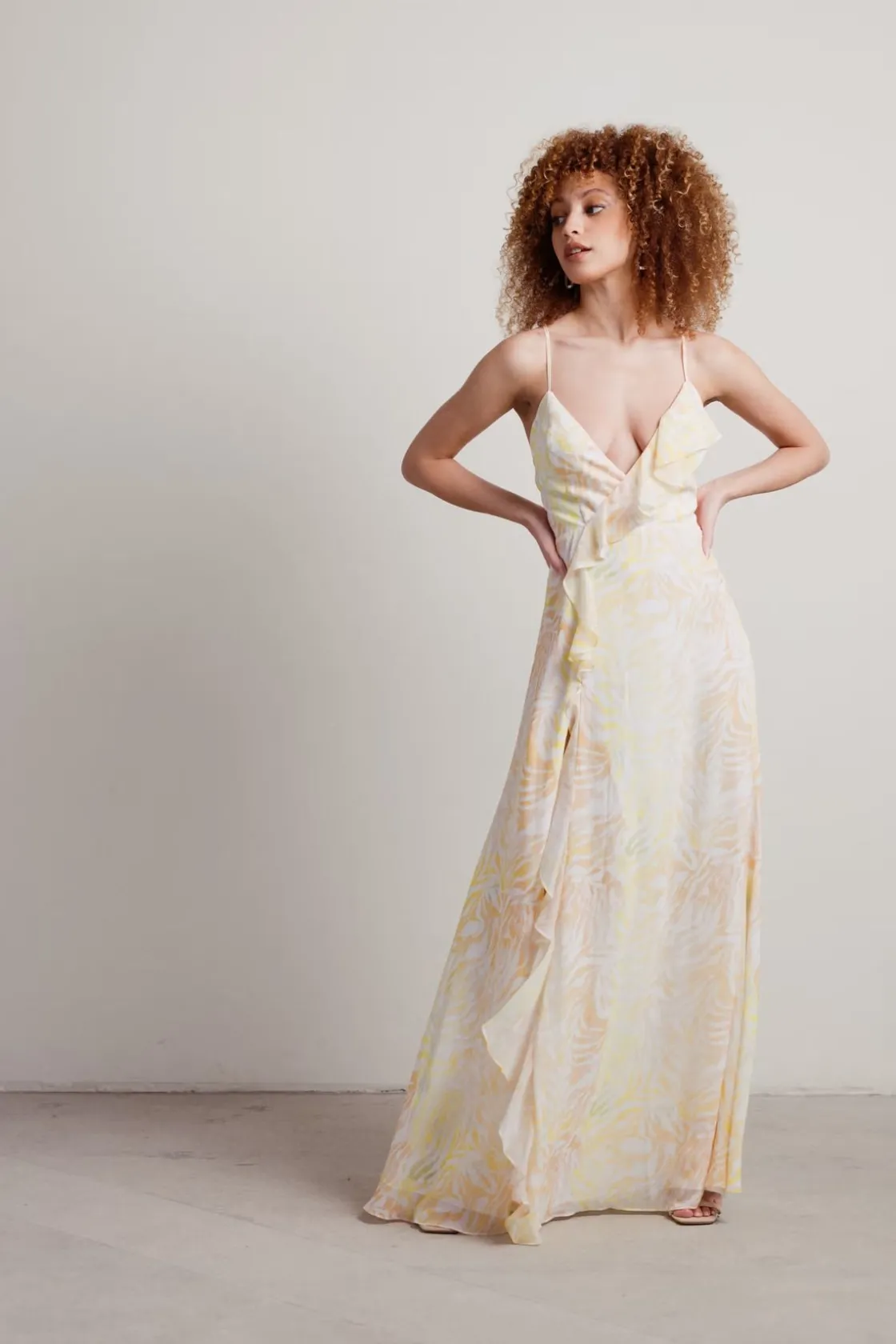 Tobi Tropic Like It's Hot Slit Maxi Dress -