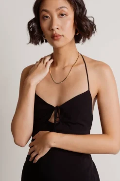 Tobi Trust Me Keyhole A-line Mini Dress -