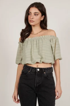 Tobi Try Again Open Back Blouse -