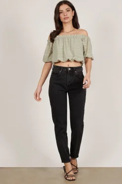 Tobi Try Again Open Back Blouse -
