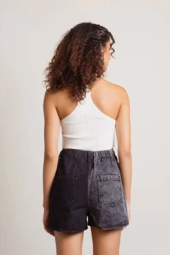 Tobi Two Face Denim Shorts -