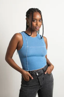 Tobi Unforgivable Tank Top - Blue