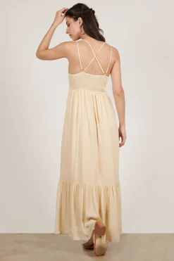 Tobi Valence Lace Ruffle Maxi Dress -