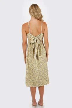 Tobi Velle Floral Button Up Midi Dress -