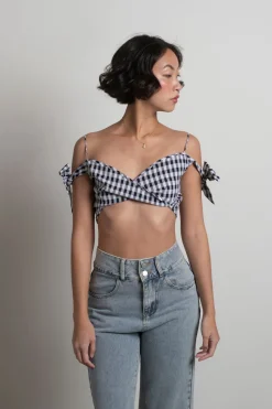 Tobi Victoria Crop Top - Grey