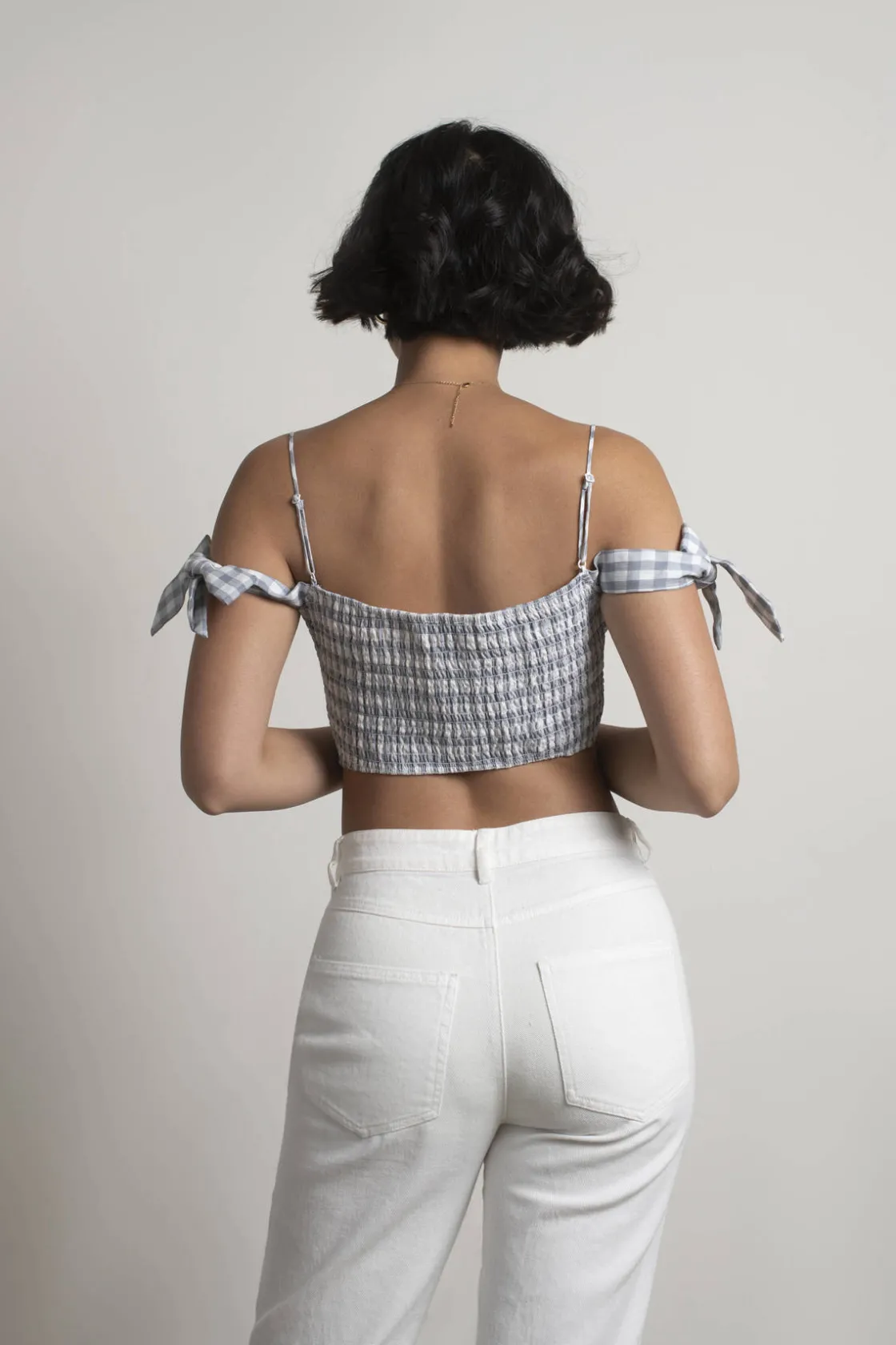 Tobi Victoria Crop Top - Grey