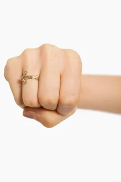 Tobi Victorian Cross Ring -