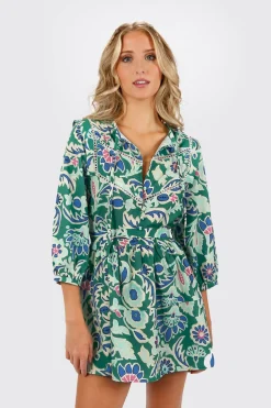 Tobi Viviana Floral Belted Mini Dress -