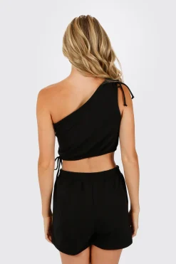 Tobi Walk Off One Shoulder Top And Short Set -