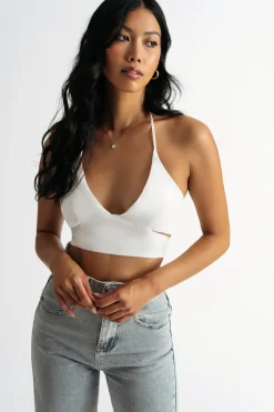 Tobi Want You Around Crop Top - Blue