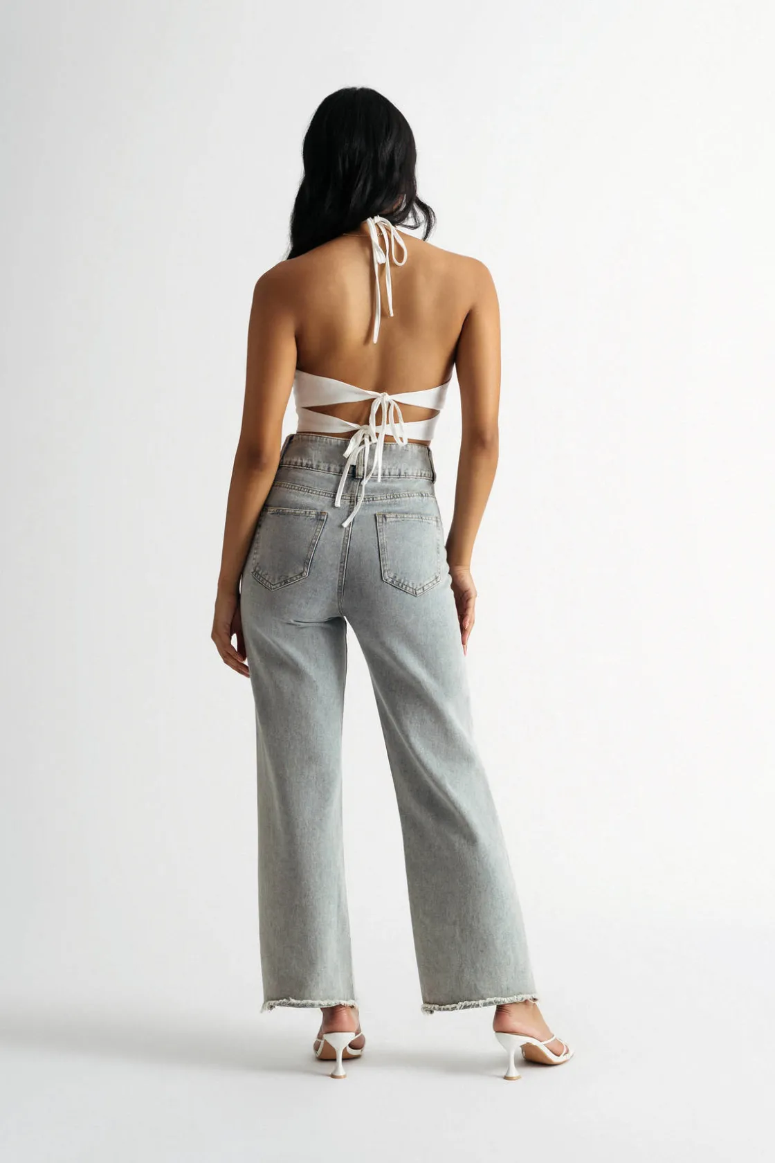 Tobi Want You Around Crop Top - Blue