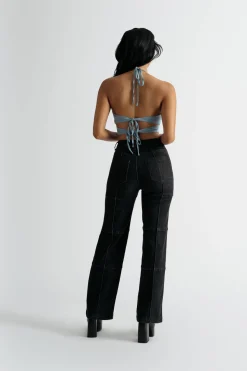 Tobi Want You Around Crop Top - Blue