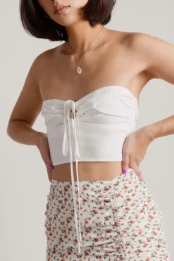 Tobi Warm Breeze Crop Top - Natural