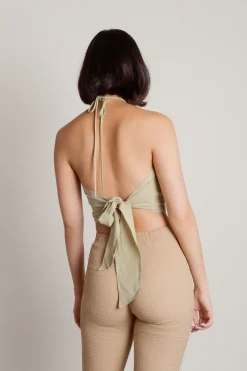 Tobi Warm Breeze Crop Top - Natural