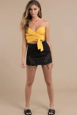 Tobi Wasted Times Crop Top - White