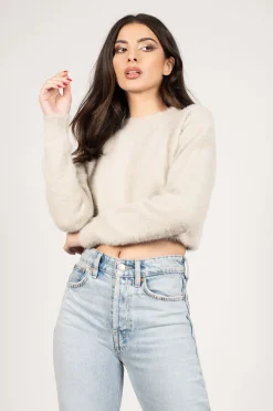 Tobi What The Fuzz Crop Top -