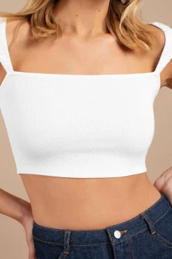 Tobi What's Your Angle Crop Top - Black